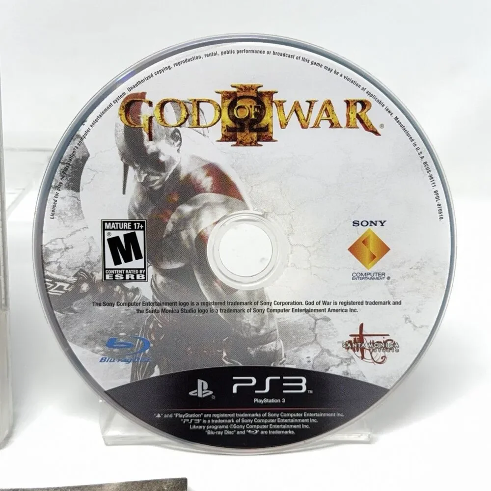 God of War III Sony PlayStation 3 PS3 2010 Complete CIB Refurbished Tested